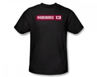 Nbc   Warehouse 13 Logo Adult T Shirt In Black: Clothing