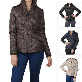 Journee Collection Juniors Quilted Trench Jacket