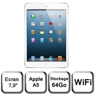 Apple iPad mini Wi Fi 64 Go blanc & argent   Achat / Vente TABLETTE