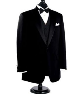 Black Notch Collar Tuxedo Jacket (BLACK, 56 REGULAR