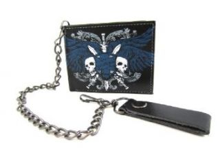 Beware Skull and Wing Black Redemption Bifold Wallet