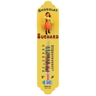 THERMOMETRE METAL GRANDE TAILLE 60cm CHOCOLAT SUCHARD   taille 60 cm