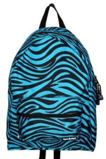 Yak Pak Black And Turquoise Zebra Backpack: Clothing
