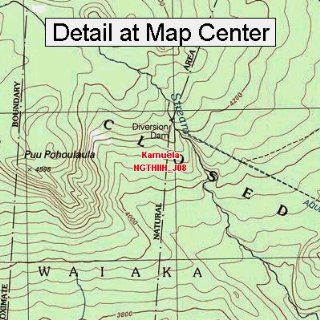USGS Topographic Quadrangle Map   Kamuela, Hawaii (Folded