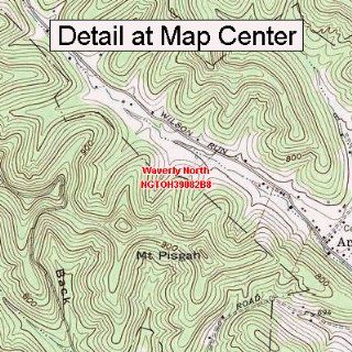 USGS Topographic Quadrangle Map   Waverly North, Ohio