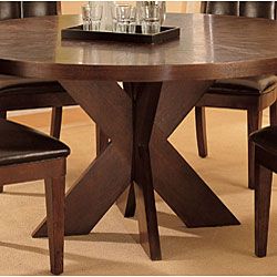 Round X Base Dining Table