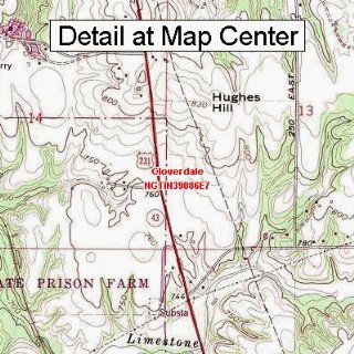 USGS Topographic Quadrangle Map   Cloverdale, Indiana