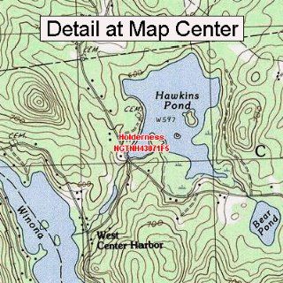 USGS Topographic Quadrangle Map   Holderness, New