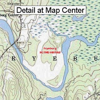 USGS Topographic Quadrangle Map   Fryeburg, Maine (Folded