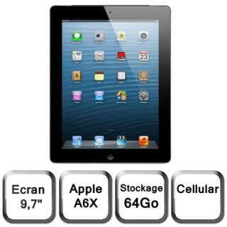 64 Go noir   Achat / Vente TABLETTE TACTILE Apple iPad 4 64 Go Noir 4G