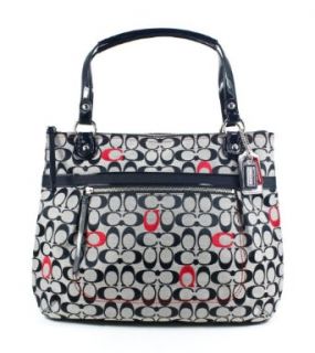 Coach Poppy Embroidery Signature C Glamour Tote Handbag