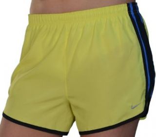 Nike Womens Tempo Running Track Shorts Yellow/blue