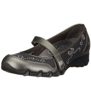 Skechers Womens Sassies   Celestial Mary Jane,Gunmetal,5 M US Shoes