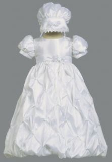 Taffeta Christening Gown with Matching Bonnet Clothing