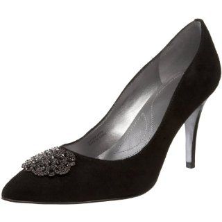 Tahari Womens Accord Pump,Black Suede,5 M US Shoes