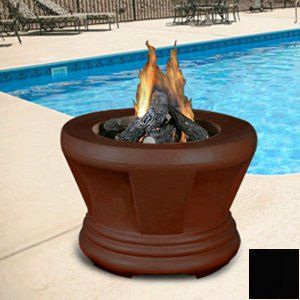 Cardiff   Black   Fire Pit   Bronze Glass   Natural Gas