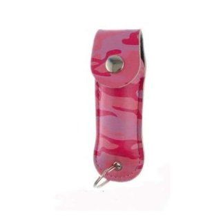 Pepper Spray with Pink Camo Keychain Holster: Sports