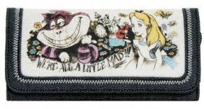 Alice in Wonderland Were All A Little Mad Checkbook Wallet Shoes