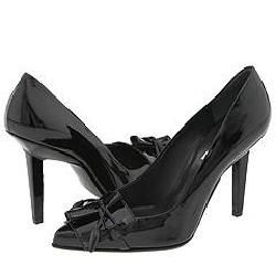 Calvin Klein Collection Jacqueline Black Patent Pumps/Heels