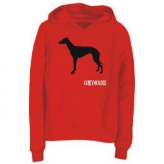 Greyhound STENCIL / CHEES Red Hoodie Womens Clothing