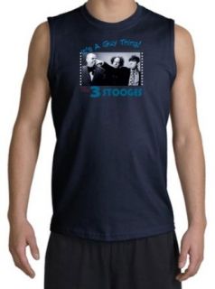 THREE 3 STOOGES ITS A GUY THING Funny Adult Muscle Shirt