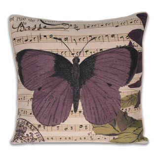 Thro French Paradise Butterfly Pillow