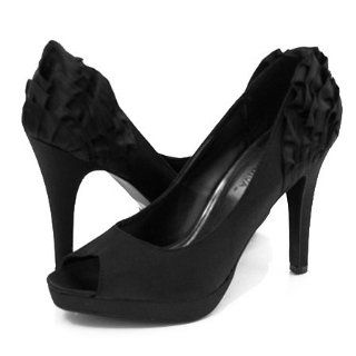 Wild Diva Erin134 Platform Pumps Black Shoes