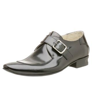 Kenneth Cole New York Mens Solid Gold Monk Strap,Black,9.5 M Shoes