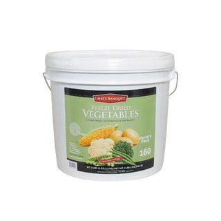 Chefs Banquet Freeze Dried Vegetable Variety Bucket (160 Servings