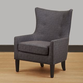 Carissa Grey Wing Back Chair