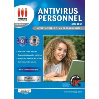 ANTIVIRUS PERSONNEL 2009 / LOGICIEL PC CD ROM   Achat / Vente