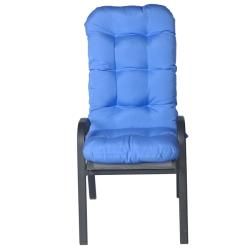 Haylee Outdoor Tufted High back Arm Chair 48 inch Polyester Cushion