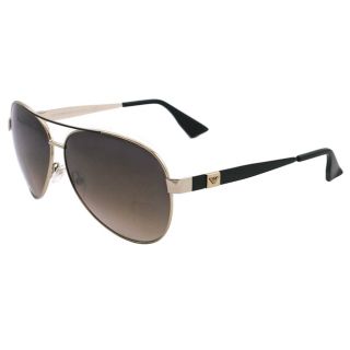 Emporio Armani Mens EA 9704 V8N Light Gold Metal Aviator Sunglasses