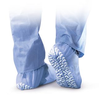 Medline Blue Non Skid X Large Disposable Shoe Covers (Case of 200