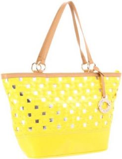 Nine West Tote Med Woven Tote,Daisy,One Size Clothing
