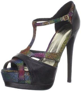 Liliana Womens Bordeaux 3 T Strap Sandal: Shoes
