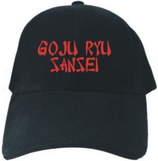 Caps Black Embroidery  Goju Ryu Okinawan Oriental Style
