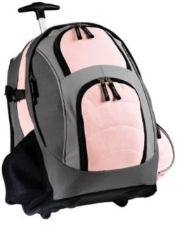 Port Authority Wheeled Backpack OSFA (Light Pink/Grey