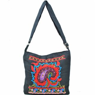 Vibrant Paisely Messenger Purse (Indonesia)