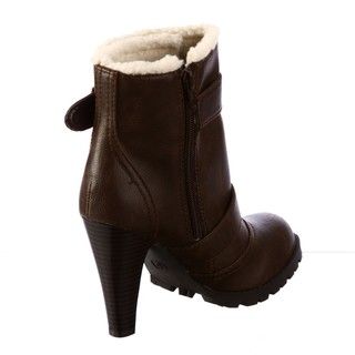 Fergalicious Womens Kordial Dark Brown Short Boots FINAL SALE
