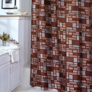 Zen Tiles Pattern Shower Curtain