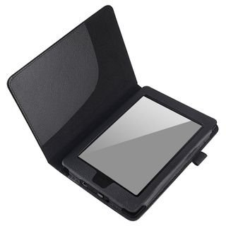 BasAcc Black Leather Case for  Kindle Paperwhite