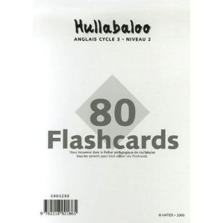 DICTIONNAIRE   LANGUE 80 flashcards ; Hullabaloo ; anglais cycle 3