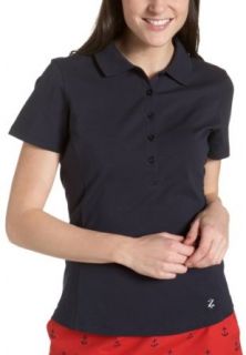 IZOD Golf Womens Short Sleeve Solid Polo,Sailor Navy