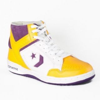 Converse Weapon® 86 Hi White/Yellow/Purple Shoes