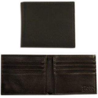 Floto Black Leather Double Billfold   wallet Clothing