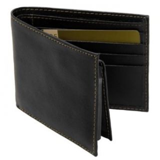 Joseph Abboud Lambskin Brown Leather Passcase Wallet