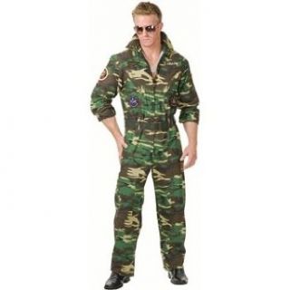 Camouflage Jumpsuit Adult Costume Clothing