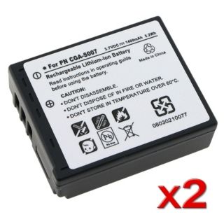 BasAcc CGA S007A/1B 2 pack Batteries for Panasonic Lumix DMC TZ5 Today