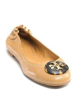 Tory Burch Womens Reva Flat (9, Sand) Shoes